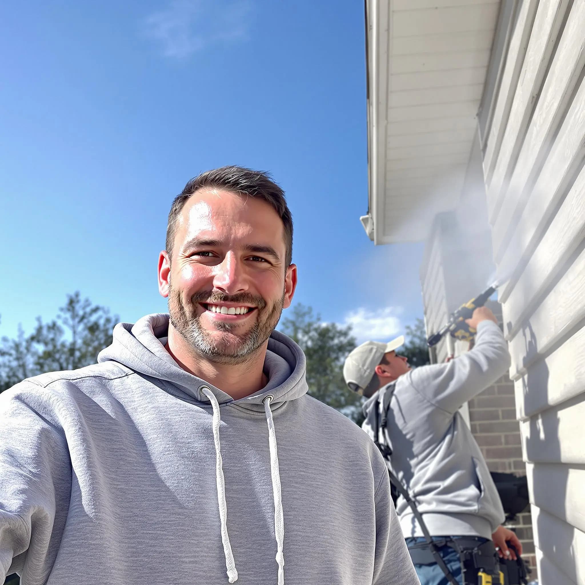 The Warrensville Heights Power Washing team.